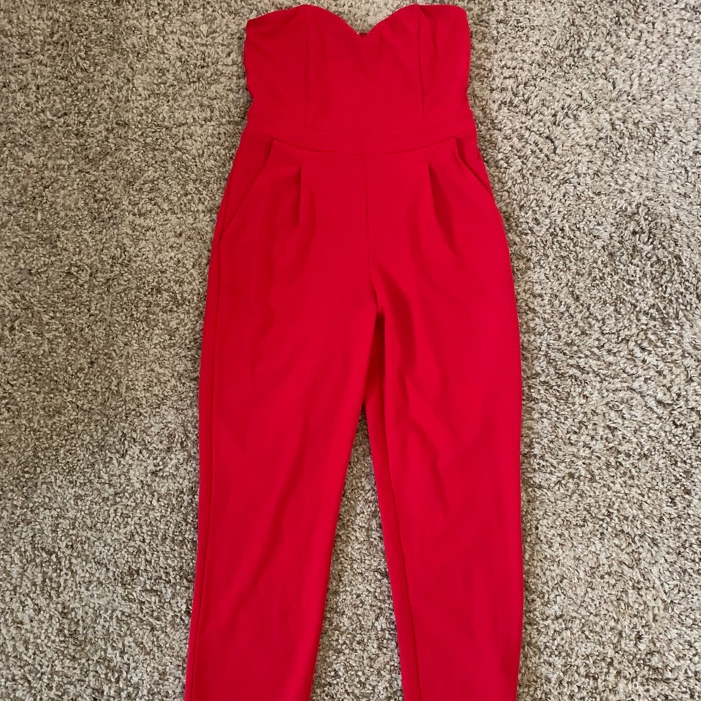Express strapless jumpsuit